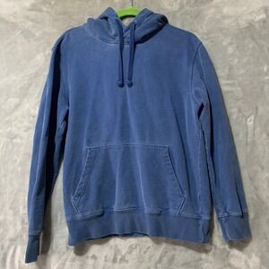 American Eagle Hoodie Men's Blue S 100% Cotton Pullover Relaxed‎ Fit Y2K Flaw